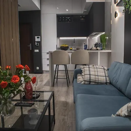 Apartmán Hanza Tower - Blue Heaven - Pool, Sauna, Sunset View Štetín