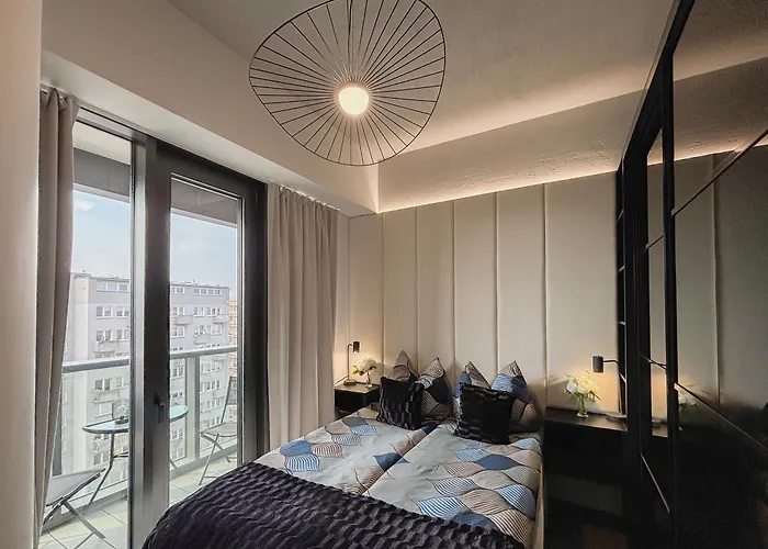 Apartment Hanza Tower - Blue Heaven - Pool, Sauna, Sunset View Szczecin